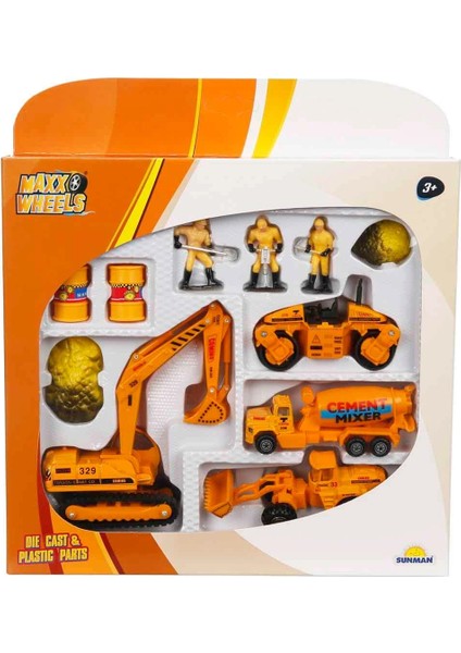 Maxx Wheels Inşaat Araç Seti 11 Parça modelleri