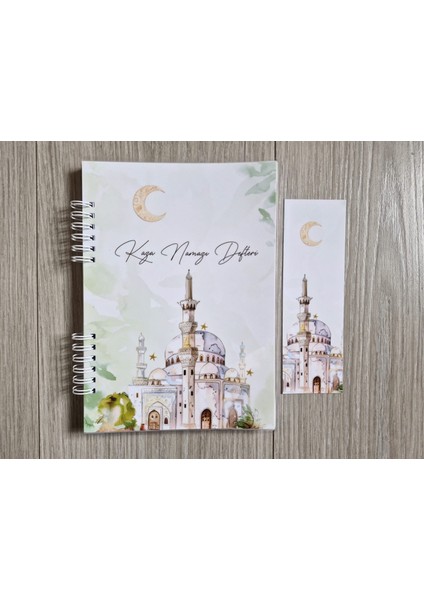 Kaza Namazı Defteri Yeşil Camili 5 Yıllık-Pvc Kapak