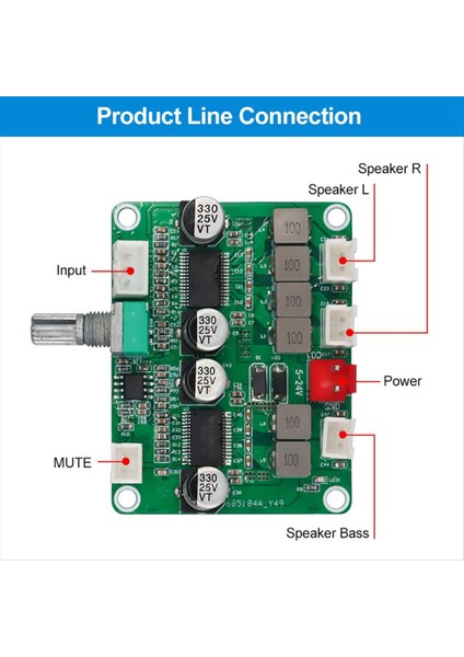 TPA3118 Dijital Ses Amplifikatör Kartı 2 1 Kanal Amplifikatör Modülü 2X30W &amp 60W Ses Power Amp Kartı 12V-24V (Yurt Dışından) indirimleri