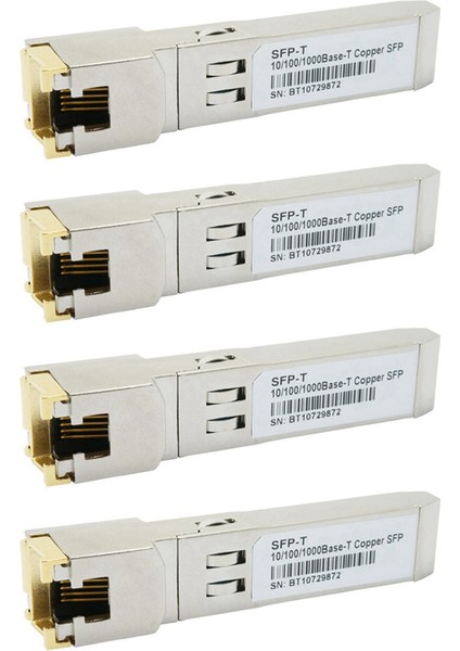 4x Gigabit RJ45 Sfp Modülü 10/100/1000MBPS Sfp Bakır RJ45 Sfp Alıcı -Verici Gigabit Ethernet Switch (Yurt Dışından)