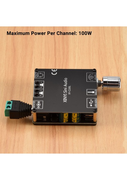 XY-C100L Hıfı 100WX2 Bluetooth 5 0 Yüksek Güçlü Dijital Stereo Amplifikatör Kurulu Aux USB Amp Ampıcfıcador Home Shıe (Yurt Dışından) indirimleri