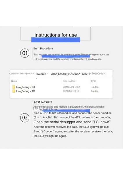 RS485 - Lora Kablosuz Seri Iletişim Modülü RS485 Lora Kablosuz Alıcı Verici 433M Verici ve Alıcı Modülü (Yurt Dışından) fırsatları