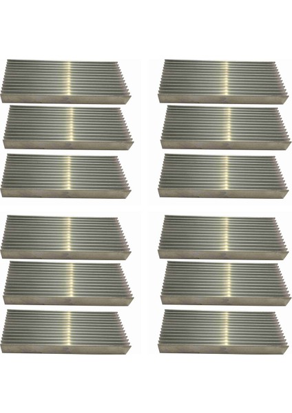 12 Pcs Alüminyum Güç Amplifikatörü Sığır Sebep Isı Lavabosu 100X40X11MM (Yurt Dışından)