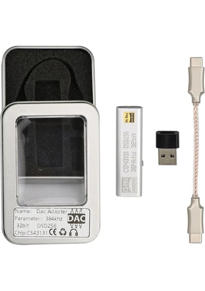 Dac CS43131 DSD256 Kulaklık Amplifikatörü USB Tip C - 3 5mm Çıkış Aux Adaptörü Hıfı Asome Chıp Amp Kododer Androıd Için (Yurt Dışından)