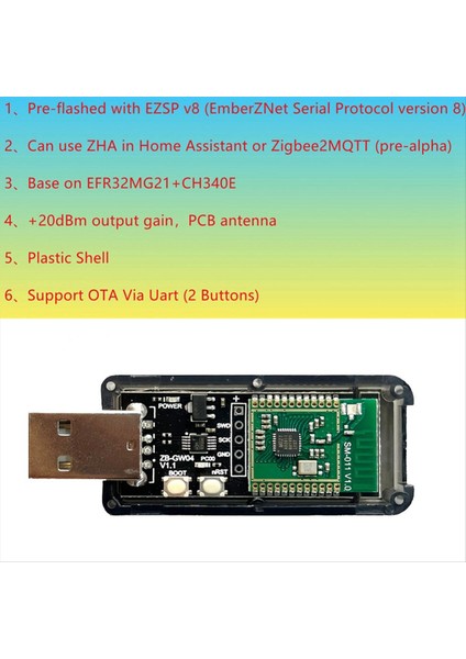 2x Zigbee 3 0 Silikon Laboratuvarı Mini EFR32MG21 Evrensel Açık Kaynak Hub Ağ Geçidi USB Dongle Chip Modülü Zha Ncp Assistant (Yurt Dışından) indirimleri