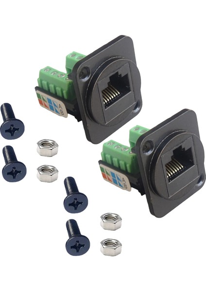 Bilgisayar Modülü D-Şekilli RJ45 Süper Kategori 5 Kablolama CAT5E Ağı 86 Panel 1u Raf Panel Modülü (Yurt Dışından)