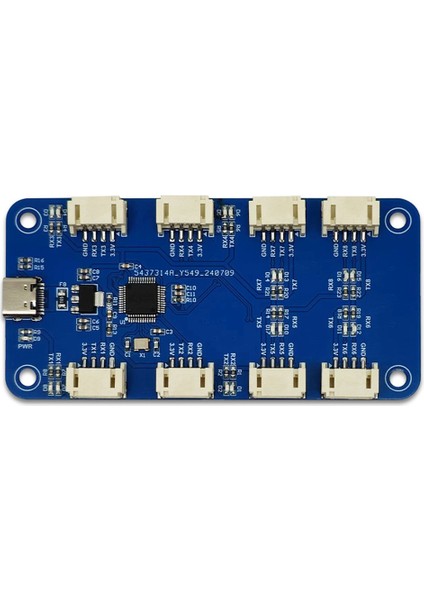 CH344Q USB Tip C Ila 8 Yollu Ttl Seri Modül 8 Kanallı Seri Port Uart Çok Kanallı Seri Port Genişletme Modülü (Yurt Dışından)