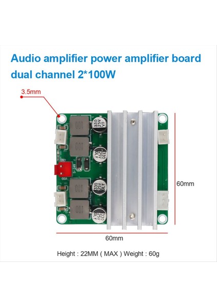 TPA3116D2 Dijital Amplifikatör Kart 2 Kanal Sınıf D Ses Amplifikatör Modülü 2X100W Yüksek Güç Stereo Amp Modülü DC12-24V (Yurt Dışından) fırsatları