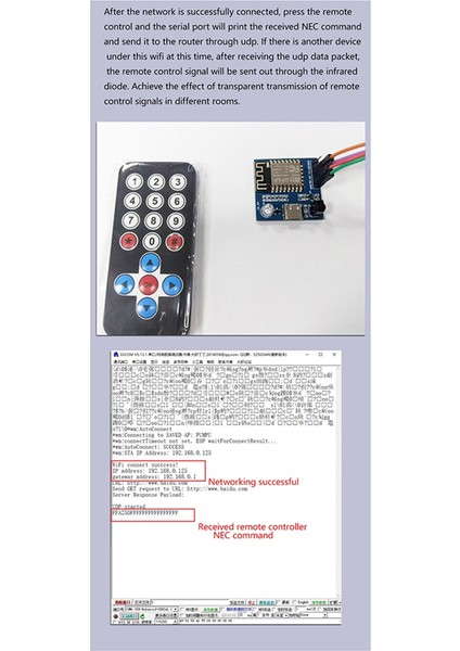 ESP8266 Nec Komutu Wifi Şeffaf Iletim Modülü Için Kızılötesi Iletim ve Alma (Yurt Dışından)