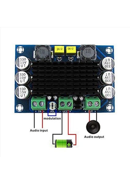 4 Pcs XH-M542 100W Ses Amplifikatör Kartı Dc 12V 26V TPA3116D2 Mono Kanal Dijital Yüksek Güçlü Amp (Yurt Dışından) indirimleri