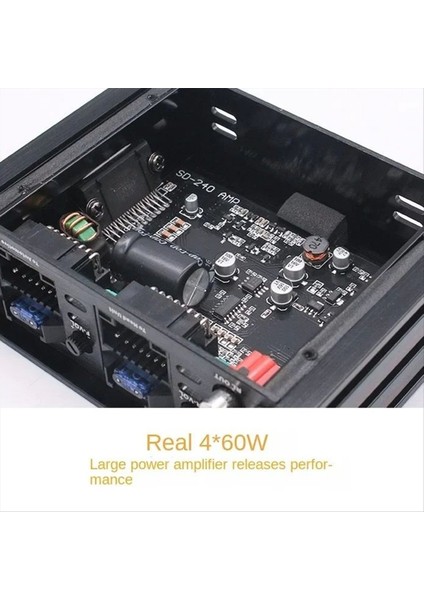 DC-12V 4ch Dsp Güç Amplifikatörü Rms 4X60W Araba Ses Kayıpsız Yükseltme Fişi ve Araba Için Ses Amplifikatörü Oynat (Yurt Dışından) fırsatları