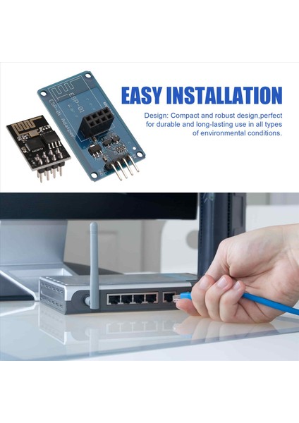 ESP8266 Esp-01 Wifi Kablosuz Adaptör Modülü 3 3V 5V ESP01 Kırma Pcb Adaptörleri (Yurt Dışından) indirimleri