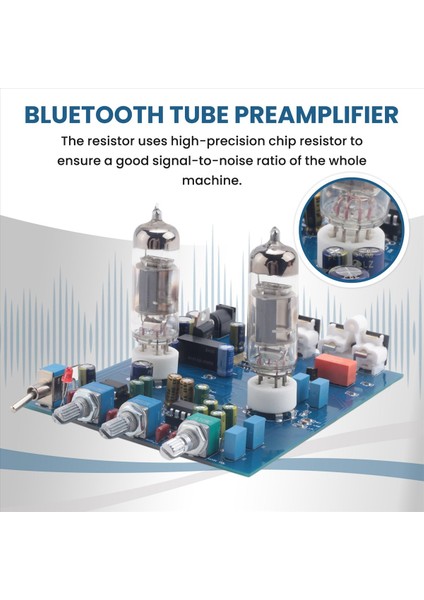 Bluetooth Tüp Preampifikatör Ateş Hifi 6j5 Bıle Vacum Tüp Preamp NE5532 Ön Amplifikatör Tonu Kontrol Kartı (Yurt Dışından) fırsatları