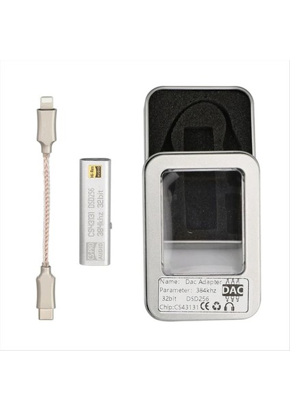 Dac CS43131 DSD256 Kulaklık Amplifikatör Ios To 3 5 mm Çıkış Aux Adaptörü Hıfı Audio Chip Amp Kod Çözücü Ios Telefon Için (Yurt Dışından) fırsatları