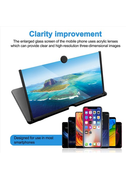 16 Inç Ekran Büyüteç Cep Telefonu Ekran Amplifikatörü Cep Telefonu Amplifikatörü Cep Telefonu Tutucu Ekran Büyüteç (Yurt Dışından) indirimleri