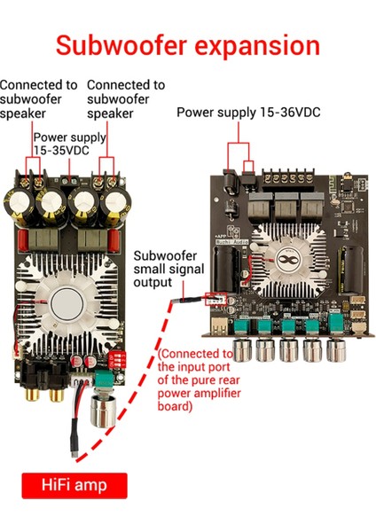 HT21-3G Üçüncü Nesil 2 1 Kanal Bluetooth Güç Amplifikatör Kartı TDA7498E Bluetooth Güç Amplifikatörü 160WX2+220W B (Yurt Dışından)