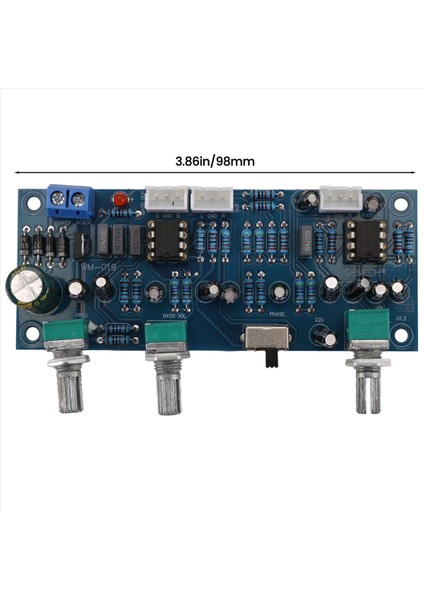 2 1 Kanal Subwoofer Preamp Preamp Kartı Amplifikatör Kartı Düşük Geçiş Filtresi Bas Preampikatörü (Bitmiş Ürün) (Yurt Dışından) fırsatları