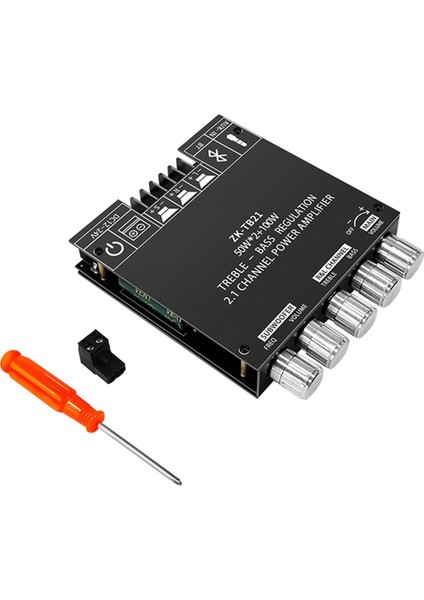 TPA3116D2 Amplifikatör Kartı Modülü ZK-TB21 2 1 Kanal Bluetooth Dijital Modül Dökme Yüksek/düşük Ton Subwoofer Modülü (Yurt Dışından)