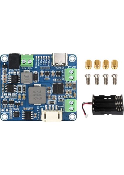Güneş Güç Yöneticisi Modülü Mppt 6V-24V Güneş Paneli Tip-C 5V/3A Düzenlenmiş Çıkış Modülünü (Yurt Dışından)