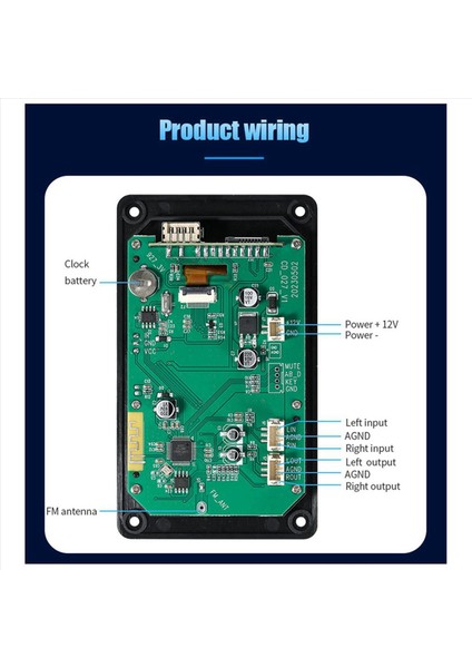 2pcs 2 8 Inç Renkli Ekran Bluetooth 5 1 Araç Senkronizasyonu Kayıpsız Kod Çözme Kurulu Zaman Çartı Saat Fm Ses Kodlayıcı (Yurt Dışından) fiyatları