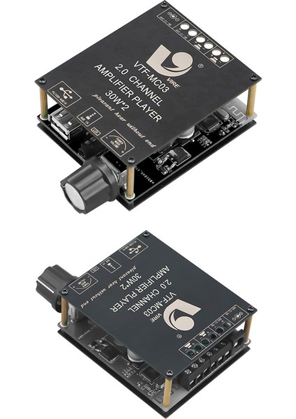 Vire Bluetooth 5 3 Ses Amplifikatör Modülü 2X30W Çift Kanallı Dıy Home Ses Dijital Stereo USB Mp3 Çalar Amplifikatör (Yurt Dışından)