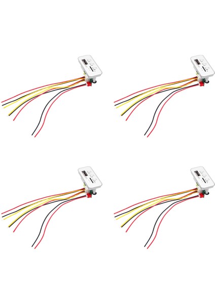 4x Bluetooth 5 0 Amplifikatör V5 0 Müzik Çalar Dıy Kablosuz Mini Mp3 Oyuncu Modülü 12V Araba Fm Radyo Modülü (Yurt Dışından)