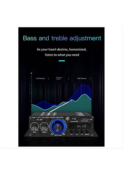 Yeni AK360 Stereo Araba Ev Amplifikatörü USB Kayıpsız Oynatma Radyo Amplifikatörü 5 0 Bluetooth Hifi Ses Amplifikatörü (Yurt Dışından) fırsatları