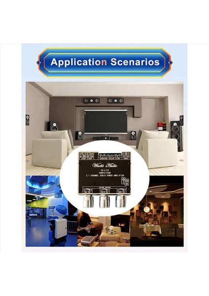 2x ZK-LT23 Bluetooth Ses Amplifikatör Kartı Dc Cable 2 1 Kanal 50WX2+100W Subwoofer Tws True Kablosuz Ses Modülü (Yurt Dışından) modelleri