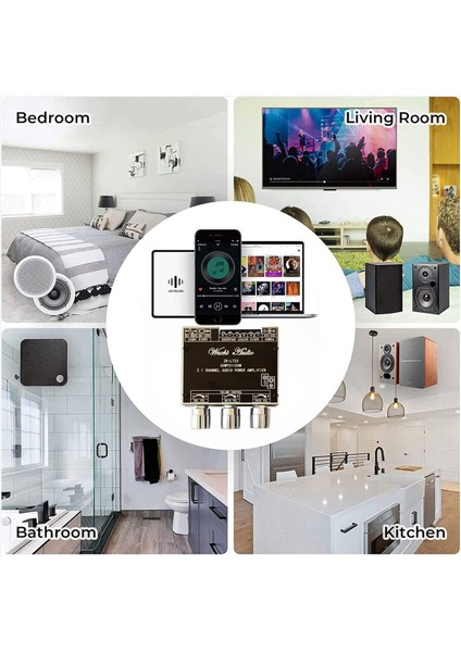 2x ZK-LT23 Bluetooth Ses Amplifikatör Kartı Dc Cable 2 1 Kanal 50WX2+100W Subwoofer Tws True Kablosuz Ses Modülü (Yurt Dışından) indirimleri