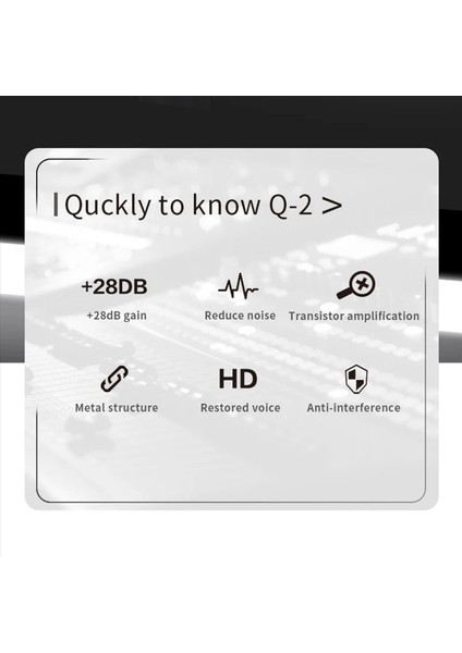 4x Teyun Q2 Mikrofon Dinamik Önsözlü 28DB Kazanç Dinamik Mic Amplifikatörü 48V Metal Yapısı Q-2 Canlı Için (Yurt Dışından) fırsatları