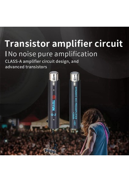 4x Teyun Q2 Mikrofon Dinamik Önsözlü 28DB Kazanç Dinamik Mic Amplifikatörü 48V Metal Yapısı Q-2 Canlı Için (Yurt Dışından) indirimleri
