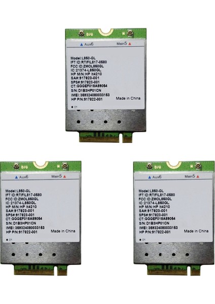 3x L850-GL LT4210 Fdd-Lte Tdd-Lte 4g Kart 4g Modül Sps 917823-001 430 440 450 G5 Defter (Yurt Dışından)