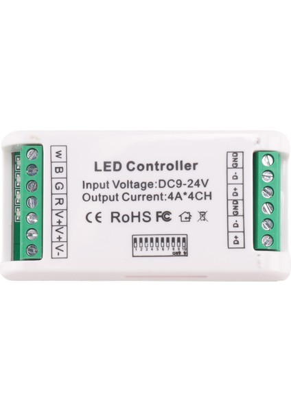 Mini 4 Kanal Dmx Rgbw Kod Çözücü 16A Rgb Rgbw Şerit Denetleyicisi Dmx 512 LED Şerit Işıkları Için Dimmer Sürücü DC9-24V (Yurt Dışından)