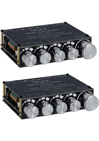 2x Bluetooth 5 0 2 1 Kanal Güç Ses Stereo Subwoofer Amplifikatör Kart 50WX2+100W Hoparlör Amp XY-S100L (Yurt Dışından)