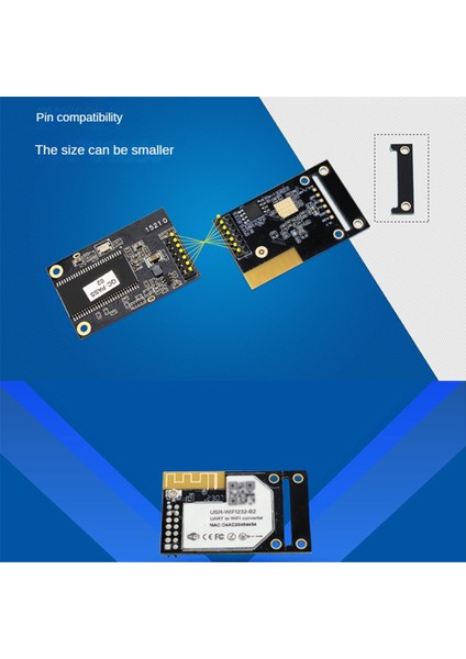 USR-WIFI232-B2 Uart-Wifi/ethernet Modülleri Gömülü Ttl Seri Wifi Modülüne Destek Modbus Rtu&#39 Dan Modbus Tcp&#39 Ye (Yurt Dışından)