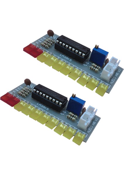 2x LM3915 Ses Seviyesi Göstergesi Dıy Kiti 10 LED Ses Ses Sesi Analizör Seviye Gösterge Kiti Seçmen (Yurt Dışından)