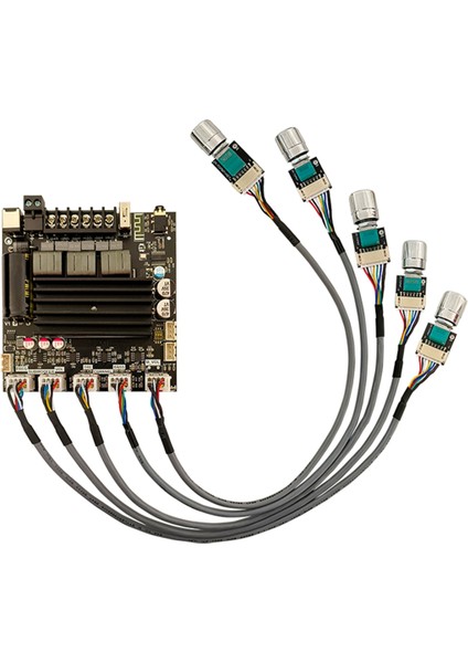 ZK-ST21 Dijital Güç Amplifikatör Kartı 2 1 Kanal 2X100W+200W Subwoofer TPA3221 Bluetooth Amplifikatör Modülü Kurşunlu (Yurt Dışından)