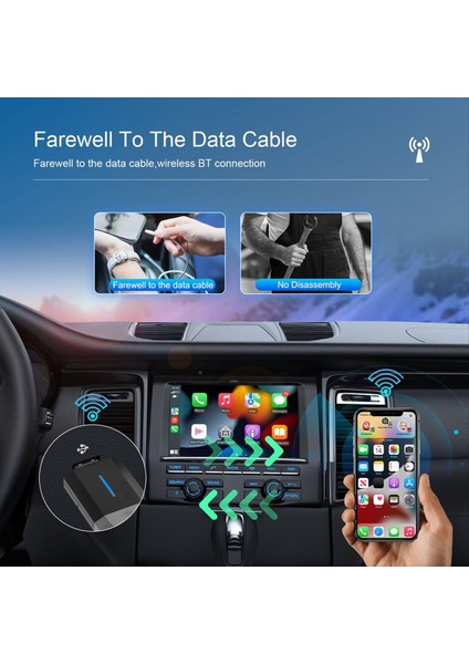 Kablosuz Carplay Adaptörü Araba Dongle Kablolu Kablosuz Type-C/usb Fiş ve Oynat (Yurt Dışından) fiyatları