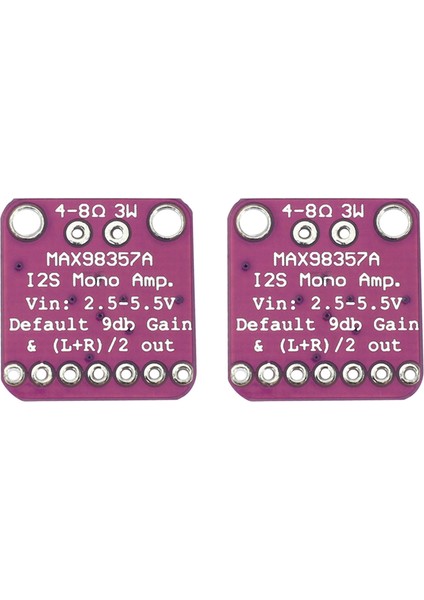 2x MAX98357 I2S 3W Sınıf D Amplifikatör Arayüzü Dac Decoder Modülü Ahududu Pi ESP32 Için Filtresiz Ses Kartı (Yurt Dışından)