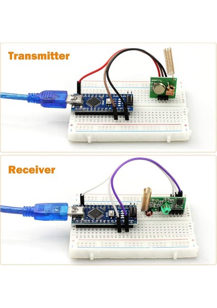 3 433 Mhz Radyo Verici ve Alıcı Modülü Seti + 433 Mhz Anten Helial Spiral Yay Uzaktan Kumanda (Yurt Dışından) fırsatları