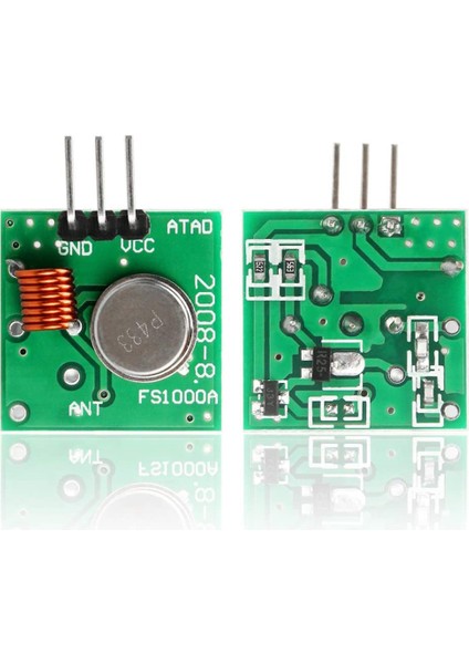 3 433 Mhz Radyo Verici ve Alıcı Modülü Seti + 433 Mhz Anten Helial Spiral Yay Uzaktan Kumanda (Yurt Dışından) indirimleri