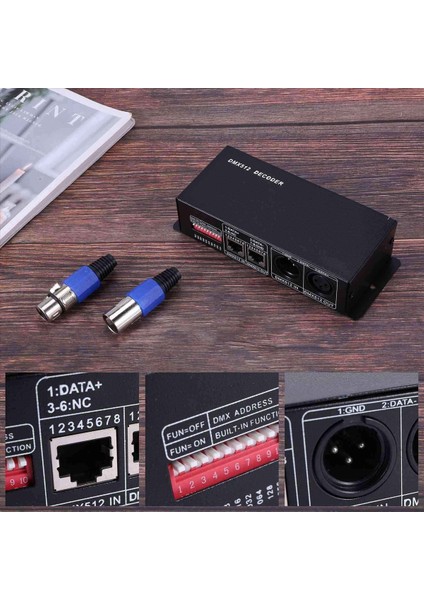 6x Dmx 512 4ch x 8A Kötü Kole Kodi Koduklu 4 Kanallı Sürücü Rgbw LED Bant Dc 12V - 24V (Yurt Dışından) fırsatları