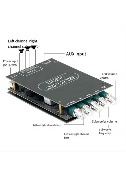 Zy-2 1 Kanal Bluetooth Dijital Amplifikatör Modülü Yüksek ve Düşük Perdeli Subwoofer Hifi Bluetooth Amplifikatör Kartı (Yurt Dışından) fırsatları