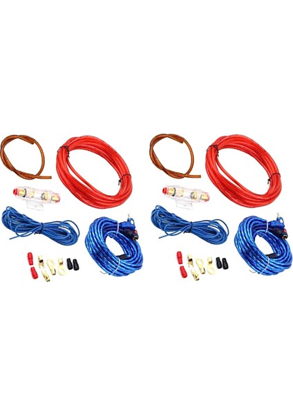2x 60 Amp Sigorta Tutucu 8ga Güç Kablosu Subwoofer Hoparlör Araba Sesli Kablo Kablo Amplifikatörü Rca Güç Kablosu Sigorta Kiti (Yurt Dışından)