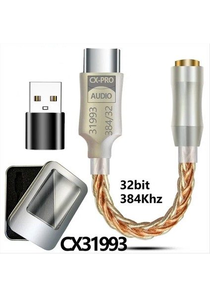 CX31993 Hıfı Dac Tip C Ila 3 5mm Kulaklık Amplifikatör Ses Kodlayıcı Iem Amp USB Adaptör B ile Cep Telefonu Adaptörü B (Yurt Dışından) indirimleri