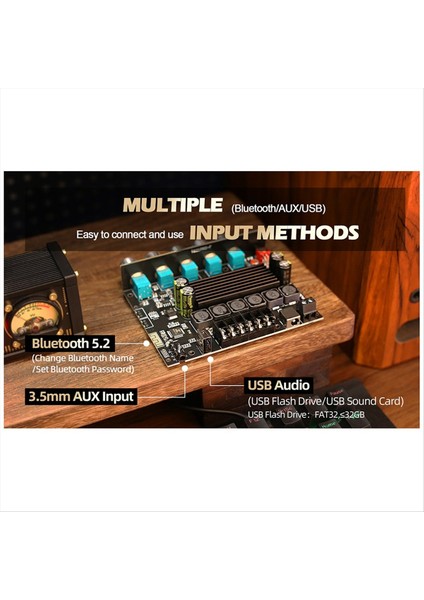 Dajunguo ZK-TB21 Pro 2 1 Kanal 5 2 Stereo Bluetooth Amplifikatör Kartı 50W+50W+100W TPA3116D2 Chip Aux Amplifikatör (Yurt Dışından) indirimleri