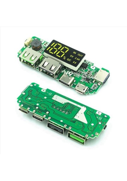 2x 18650 Lityum Pil Dijital Ekran Şarj Modülü 5V 2 4A Ekran Boost Modüllü Üç Şarj Portu (Yurt Dışından) fiyatları