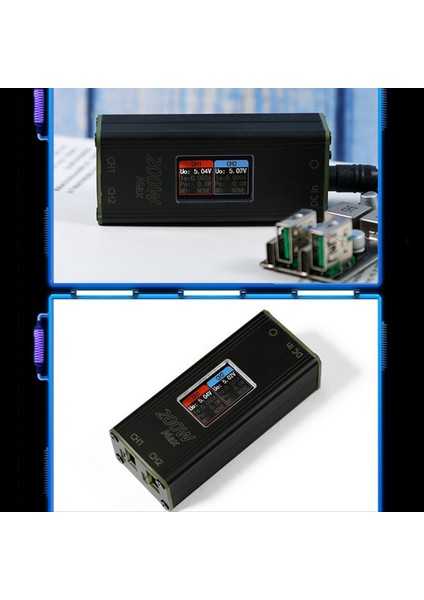 200W Masaüstü Chager 1 14IN IPS Ekranı 24V Dc 55X25MM-USB Type-C Tip PD100W Sadık Dönüştürücü Telefon Dizüstü Bilgisayar Hızlı Şarj (Yurt Dışından) fiyatları