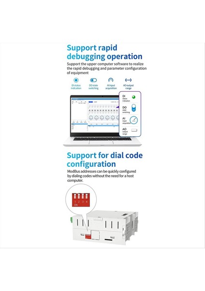 RS485 Ethernet 16DI Genişletme Uzak Io Modülü Cdsenet GAXXXA000 Analog Anahtar Edinme Modbus Tcp Rtu Işler (Yurt Dışından) modelleri