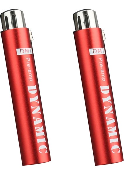 2x Dm1 Dinamik Mikrofon Önsözü Için Değiştirin Dinamik ve Pasif Şerit Mikrofonları Için 28DB Kazanç Amplifikatörü Kırmızı (Yurt Dışından)